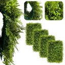 Ver imagem 3 de 21 Painéis Verdes Artificiais Folhagem Mista Premium 60x40cm Ideal para Parede Verde e Muro Inglês