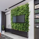 Ver imagem 4 de 21 Painéis Verdes Artificiais Folhagem Mista Premium 60x40cm Ideal para Parede Verde e Muro Inglês