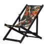Espreguiçadeira Preguiçosa Dobrável sem Braço Black em Madeira Maciça com Tecido Tucano - 1