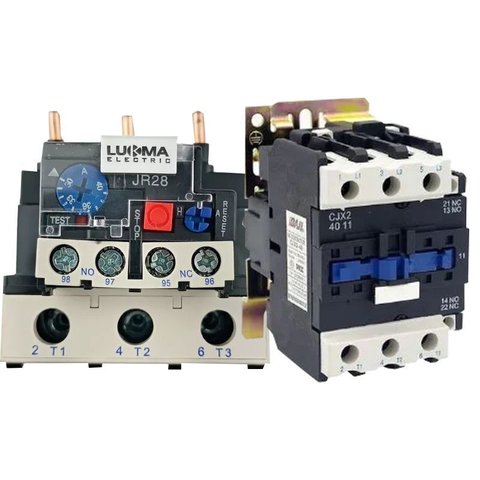 Kit Contator Cjx2-d4011 na 220v 60hz + Relê Térmico 30-40a