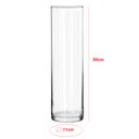 Ver imagem 3 de Vaso Vidro Cilindro Comprido 50x11cm Transparente