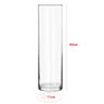 Vaso Vidro Cilindro Comprido 50x11cm Transparente - 3