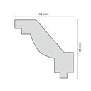 Ver imagem 2 de Kit 60m Linear Roda Teto Perfil de Poliestireno Jo Branco Homestar