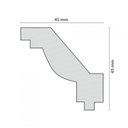 Ver imagem 2 de Kit 60M Linear Roda Teto Perfil de Poliestireno JO  