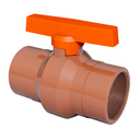 Ver imagem 1 de Registro de Esfera Rosca Pvc Predial Bitola 3'' Sistema T.a.q Cor Marrom Durín