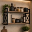Ver imagem 2 de Kit 2 Suporte para Prateleira Estilo Industrial PP Reforçado