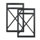 Ver imagem 3 de Kit 2 Suporte para Prateleira Estilo Industrial PP Reforçado