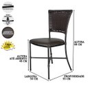 Ver imagem 3 de 1 Cadeira Gramado Área Externa e Interna Jardim Em Fibra Tramada Fechada.