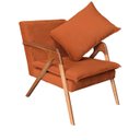 Ver imagem 2 de Kit 2 Poltronas decorativa Monalisa Luxo Dora Bela 0126 Ferrugem