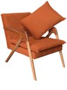 Ver imagem 2 de Kit 2 Poltronas decorativa Monalisa Luxo Dora Bela 0126 Ferrugem
