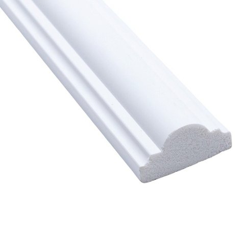 Kit com 30 Barras Rodameio de Poliestireno 4,1CMX20MM Liso 72m Branco Riplain