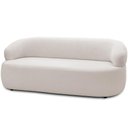 Ver imagem 1 de Sofá 2 Lugares Orgânico Sala de Estar Living 140cm Carmen F04 Bouclê Cru - Lyam Decor
