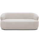 Ver imagem 5 de Sofá 2 Lugares Orgânico Sala de Estar Living 140cm Carmen F04 Bouclê Cru - Lyam Decor
