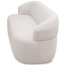Ver imagem 2 de Sofá 2 Lugares Orgânico Sala de Estar Living 140cm Carmen F04 Bouclê Cru - Lyam Decor