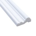 Ver imagem 1 de Kit com 3 Barras Rodameio de Poliestireno 4,5CMX17MM Liso 7,2m Branco Riplain