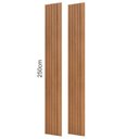 Ver imagem 2 de Painel Ripado em Mdf 89,5x250 Cm Freijó Pa74jj Dalla Costa