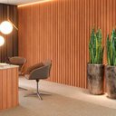 Ver imagem 4 de Painel Ripado em Mdf 89,5x250 Cm Freijó Pa74jj Dalla Costa