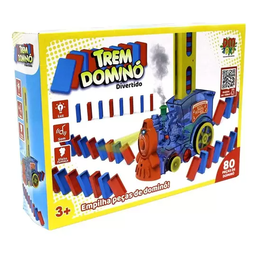 Empilha Dominó C/ Luz Som e Efeito Fumaça 80 Pçs - DMToys - 5