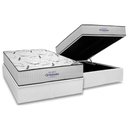Ver imagem 1 de Cama Box Baú Casal: Colchão Espuma D45 Ortobom Highfoam + Base Crc Courano White (138x188)