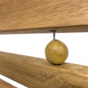 Ver imagem 7 de Kit 1 Espreguiçadeira de Madeira Maju com Mesinha/banquinho Multiuso Madeiral