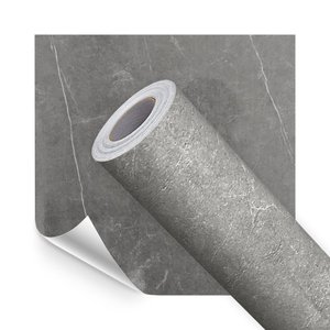 Papel de Parede Adesivo Lavavel Marmore Cimento Grafite