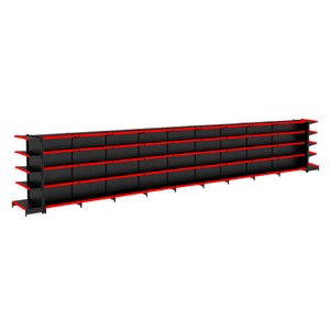 Gondola Centro 170 Fit Ate 9 Metros 2 Ponta Preto 100b Pe Vermelho