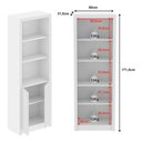 Ver imagem 4 de Armário Alto Me4110 e Armário Balcão Me4149 para Escritório Branco - Tecnomobili