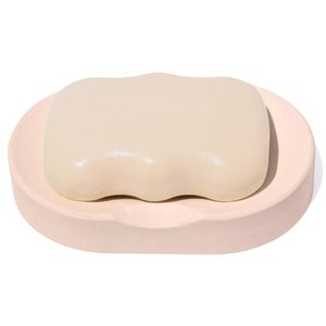 Saboneteira Porta Sabonete Banheiro Oval 11cm em Cimento Palha
