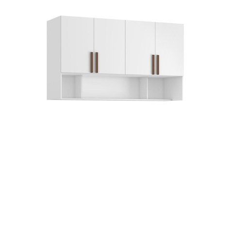 Armário Aéreo Modulado para Quarto 4 Portas 150cm 100% MDF Trend Altezza