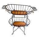 Ver imagem 2 de Fruteira 2 Andares Oval Grande:preto