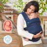 Momcozy Canguru Ergonom. Air Mesh Azul, Suporte Lombar P/ 3-24 Meses - 8