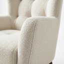 Ver imagem 7 de Poltrona Decorativa Malta Base Madeira Boucle Tce 1010 Moll