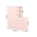 Ver imagem 4 de Guarda Roupa com Comoda Doce Sonho 4070 Rosa