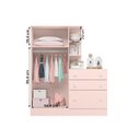 Ver imagem 3 de Guarda Roupa com Comoda Doce Sonho 4070 Rosa