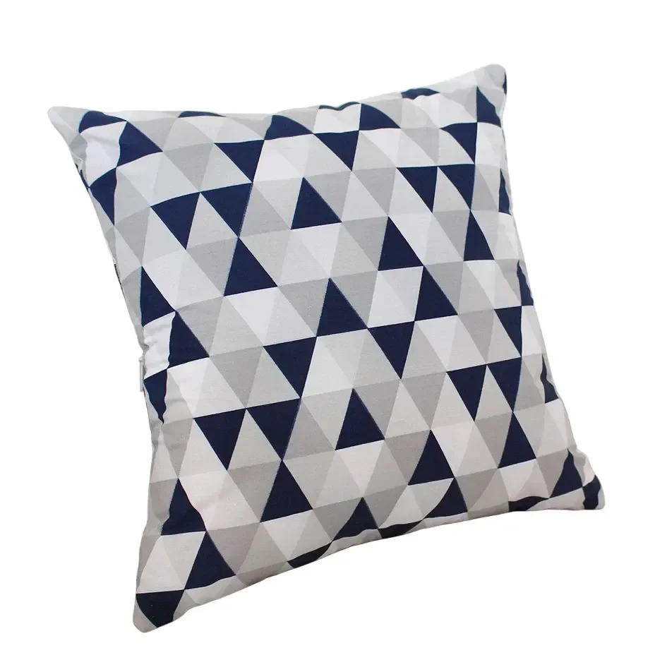 Almofada Decorativa Estampada Losango Marinho