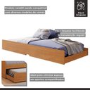 Ver imagem 3 de Cama Auxiliar Solteiro 188,6x93x23,5 cm Luna Marrom/Cinamomo