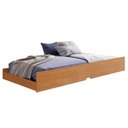Ver imagem 2 de Cama Auxiliar Solteiro 188,6x93x23,5 cm Luna Marrom/Cinamomo
