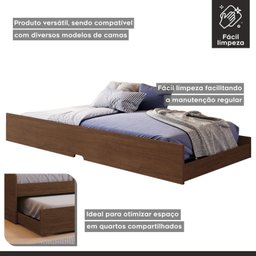 Cama Auxiliar Solteiro 188,6x93x23,5 Cm Luna - 3