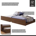 Ver imagem 3 de Cama Auxiliar Solteiro 188,6x93x23,5 cm Luna Marrom/Cacau