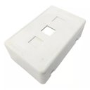 Ver imagem 1 de Porta Equip 3 Rj45 Keystone S/ Colar Branco Dt-6224200