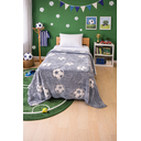 Ver imagem 1 de Cobertor Manta Magica Brilha no Escuro Solteiro Infantil 2,00x1,80 Bola Futebol