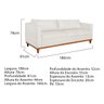 Kit Sofa 3 Lugares e 2 Poltronas Europa 180 Cm Bouclé - Amarena Móveis - 4