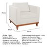 Kit Sofa 3 Lugares e 2 Poltronas Europa 180 Cm Bouclé - Amarena Móveis - 3