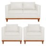 Kit Sofa 3 Lugares e 2 Poltronas Europa 180 Cm Bouclé - Amarena Móveis - 1