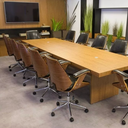 Ver imagem 2 de Cadeira de Escritório Ergonômica Giratória Diretor Executiva Couro Lisboa Rivatti Office Preta