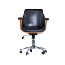 Cadeira de Escritório Ergonômica Giratória Diretor Executiva Couro Lisboa Rivatti Office Preta - 5