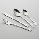 Ver imagem 1 de Kit 24 Talheres Faqueiro Home&co Atlanta Aço Inox Prateado Faca Garfo Colher