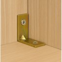 Ver imagem 2 de Suporte Cantoneira L 25x25 Móveis Prateleiras 100pçs - Nv690