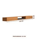 Ver imagem 4 de Nicho De Parede 2 Portas Nature 1.8 Saturno Shop JM