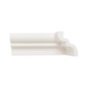 Ver imagem 1 de Kit com 5 Barras Rodateto de Poliestireno 8CMX65MM Liso 10m Branco Riplain